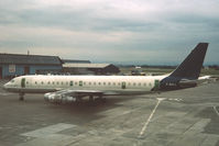 F-BOLI @ EGCC - One of a short series of DC-8 freight charters to Manchester in late July 1977. - by MikeP