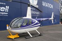 G-KNYT @ EGTC - Robinson R-44 Astro outside the Patriot Aviation hangar at Cranfield Airport in 2006. - by Malcolm Clarke