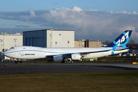N747EX @ KPAE - KPAE Boeing 501 taxying down Alpha to the north gate where the media tent is located. - by Nick Dean