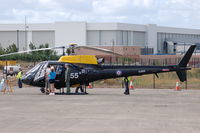 ZJ255 - RAF Squirrel helicopter on display at old Speke Airport - by jetjockey