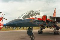 XX145 @ EGVA - Jaguar T.2, callsign Tester 50C, of the Empire Test Pilots School at Boscombe Down on display at the 1987 Intnl Air Tattoo at RAF Fairford. - by Peter Nicholson