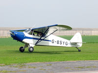 G-BSYG @ EGNG - Piper PA-12 Super Cruiser at Breighton Airfield, UK in 2006. - by Malcolm Clarke