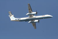 G-ECOZ @ EBBR - Flight BE7182 is taking off from RWY 07R - by Daniel Vanderauwera
