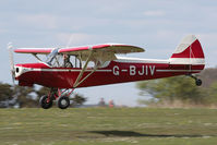 G-BJIV @ X5SB - Piper PA-18-150(180M) Super Cub at Sutton Bank, N Yorks in 2009. - by Malcolm Clarke