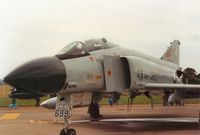 63-7699 @ EGVA - Resident Battle Damage Repair F-4C Phantom of 123 Fighter Interceptor Squadron Oregon ANG on display at the 1987 Intnl Air Tattoo at RAF Fairford. - by Peter Nicholson