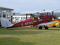 G-ACDC @ EGKH - De Havilland dH-82A Tiger Moth G-ACDC Tiger Club
