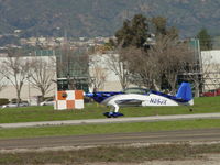 N25JX @ POC - Touching down runway 26L - by Helicopterfriend