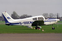 G-ODEN @ EGTC - Piper PA-28-161 Cadet at Cranfield in 1997. Awaiting the next pupil! - by Malcolm Clarke