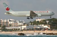 C-GHLA @ TNCM - Air Canada over ther tresh hold landing at tncm runway 10 - by Daniel Jef