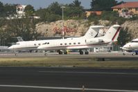 N457JC @ TNCM - N457JC park on the main ramp at TNCM - by Daniel Jef