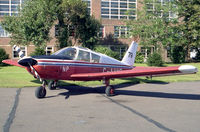 G-AVNP @ EGTC - Piper PA-28-180 Cherokee C at Cranfield Airport in 1987. - by Malcolm Clarke