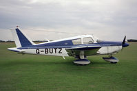 G-BUTZ @ EGTC - Piper PA-28-180 Cherokee C at Cranfield Airport in 1993. - by Malcolm Clarke