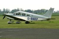 G-BNRP @ EGTC - Piper PA-28-181 Cherokee Archer II at Cranfield Airport in 1996. - by Malcolm Clarke