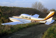 G-AWBT @ EGTC - Piper PA-30-160 Turbo Twin Comanche B. A non-airworthy instructional airframe suitably located for students on an accident investigation course at Cranfield in 1990. - by Malcolm Clarke