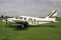 G-GALE @ EGTC - Piper PA-34-200T Seneca II at Cranfield in 1988. - by Malcolm Clarke