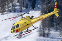 HB-ZIS @ LSZS - Heli Bernina Aerospatiale AS350 - by Thomas Ramgraber-VAP