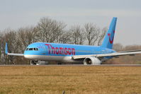 G-OOBA @ EGCC - now in Thomson colours - by Chris Hall