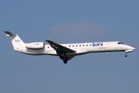 G-EMBI @ EGLL - BMI Embraer 145 at Heathrow - by Terry Fletcher