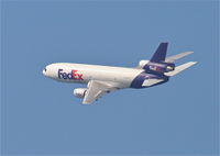 N396FE @ KLAX - FedEx Mcdonnell Douglas MD-10-10F, N396FE 25L departure KLAX. - by Mark Kalfas