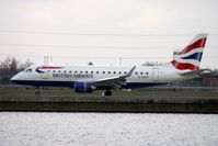 G-LCYF @ EGLC - BA Embraer 170 at London City - by Terry Fletcher