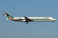 I-DATQ @ EGLL - Alitalia MD82 at Heathrow - by Terry Fletcher