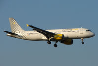 EC-JFF @ EGLL - Vueling Airbus 320 at Heathrow - by Terry Fletcher