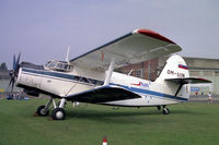 OM-UIN @ EGTC - PZL-Mielec An-2R at the 1994 PFA Rally, Cranfield. - by Malcolm Clarke