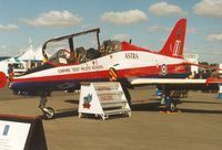 XX341 @ EGVA - Hawk T.1 ASTRA of the Empire Test Pilots School at Boscombe Down on display at the 1995 Intnl Air Tattoo at RAF Fairford. - by Peter Nicholson