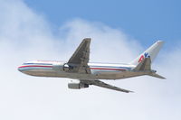 N332AA @ KLAX - American Airlines Boeing 767-223. N332AA 25R departure KLAX. - by Mark Kalfas