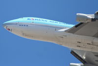 HL7601 @ KLAX - Korean Airlines Cargo Boeing 747-4B5F, HL7601 25R departure KLAX. - by Mark Kalfas
