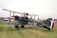 G-BUWE @ EGTC - Royal Aircraft Factory SE-5A (Replica) at the 1994 PFA Rally, Cranfield. Painted as C9533 of the Royal Flying Corps. - by Malcolm Clarke