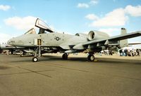 81-0984 @ EGVA - A-10A Thunderbolt, callsign Colt 02, of 81st Fighter Squadron/52nd Fighter Wing at Spangdahlem on display at the 1995 Intnl Air Tattoo at RAF Fairford. - by Peter Nicholson