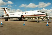 LZ D 050 @ EGVA - Tu-134A Crusty of the Bulgarian Air Force's 16th Transport Air Base on display at the 1995 Intnl Air Tattoo at RAF Fairford. - by Peter Nicholson
