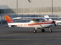 G-BIJV @ EGMD - Cessna CF152 G-BIJV Lydd Aero Club - by Alex Smit