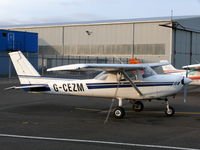G-CEZM @ EGMD - Cessna CF152 G-CEZM Chirstal Air Ltd - by Alex Smit