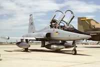 243 @ EDDF - Royal Norwegian Air Force F-5B static display at Rhein Main Air Base summer 1985 - by Friedrich Becker