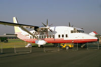 G-OLGW @ EGLF - Short 360-300 at the Farnborough Air Show in 1988. Other serials - N875RR and G-ZAPD. - by Malcolm Clarke