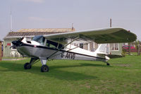 G-AKVO @ EGBR - Taylorcraft BC-12D Twosome at Breighton Airfield in 1996. Previously registered as N4404. - by Malcolm Clarke