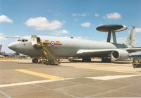 ZH104 @ EGVA - Sentry AEW.1 of 8 Squadron at RAF Waddington with 80 years RAF anniversary markings on display at the 1995 Intnl Air Tattoo at RAF Fairford. - by Peter Nicholson