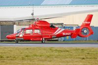 G-REDF @ EGNH - Eurocopter Dauphin II at Blackpool - by Terry Fletcher