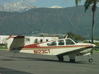 N123CT @ POC - Parked in transient parking - by Helicopterfriend