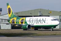 VQ-BHC @ EGNX - Former BMI Baby G-TOYB now painted in colourful Kuban Airlines Livery - by Terry Fletcher