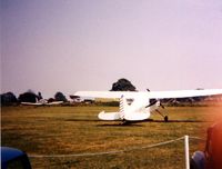 G-AWOU @ EGSQ - Cessna 170 Clacton 1983 - by GeoffW