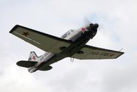 HA-YAK @ X5FB - Yakovlev Yak-18T at Fishburn Airfield in 2007. Up, up and away! - by Malcolm Clarke