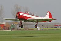 G-CBPY @ EGBR - Bacau Yak-52. A visitor to the 2006 John McLean Trophy aerobatics competition, Breighton Airfield. - by Malcolm Clarke