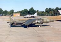 ZD329 @ EGVA - Harrier GR.7, callsign Wildcat 2, of 20[Reserve] Squadron on the flight-line at the 1995 Intnl Air Tattoo at RAF Fairford. - by Peter Nicholson
