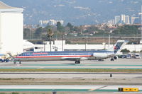 N467AA @ KLAX - American Airlines Mcdonnell Douglas DC-9-82(MD-82), N467AA at the AA maintenance ramp KLAX. - by Mark Kalfas