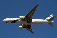 4X-ECD @ EGLL - Boeing 777-258ER [33169] (El Al Israel Airlines) Home~G 23/08/2009. On approach 27R 3 miles out. - by Ray Barber