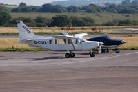 G-CDYA @ EGFH - Airvan used by skydivers from Swansea Skydive at Swansea Airport in 2007 - by Roger Winser