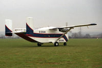 G-OVAN @ EGSP - Short SC-7 Skyvan 3-100 at The Peterborough Parachute Centre, Peterborough Sibson Airfield in 1993.. - by Malcolm Clarke